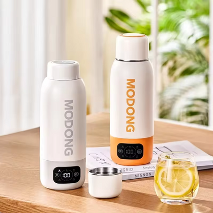 Elektrisch Verwarmbare Waterfles met Temperatuurregeling – 500ml Slimme Drinkfles voor Warme Dranken