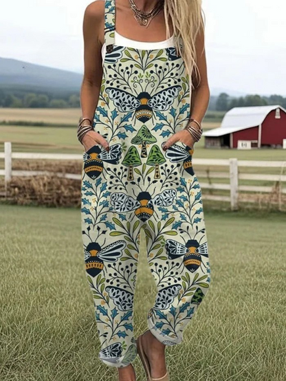 Dames Lichtgewicht Overall Vintage Stijl