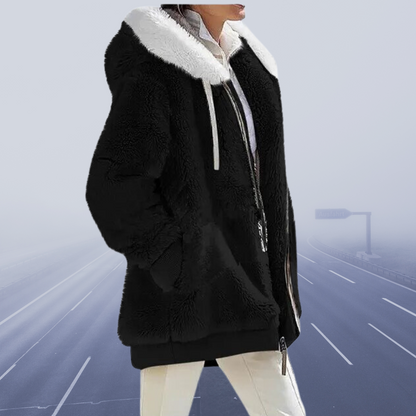 Leren Jas | Warme Pile Jas voor Vrouw - StudioMarella