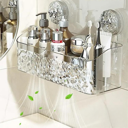 Opbergmand met Zuignappen – Badkamer Organizer Zonder Boren voor Douche en Keuken