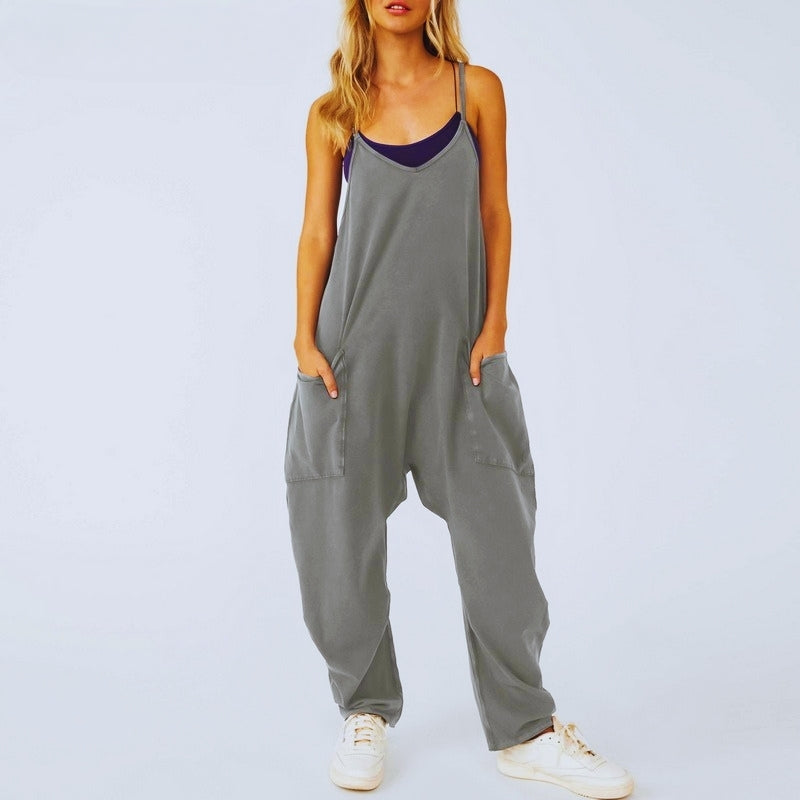 Vrouwelijke Jumpsuit Baggy Comfortabel Relaxed Fit