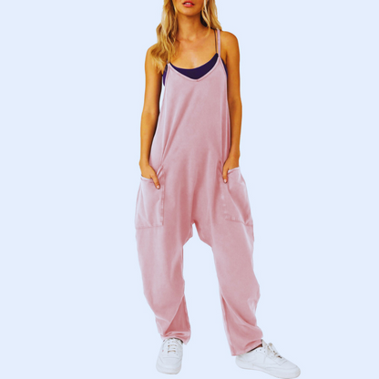Vrouwelijke Jumpsuit Baggy Comfortabel Relaxed Fit