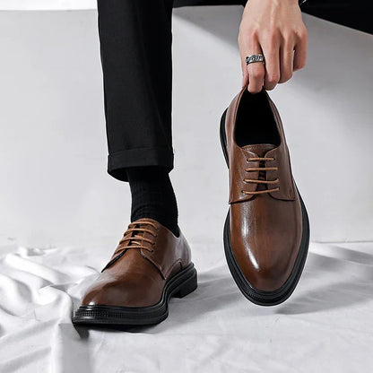 Handgemaakte Oxford Schoenen Luxe Leer Tijdloos Design