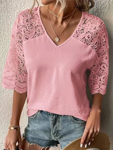V-Hals T-Shirt van Luxe Kwaliteit