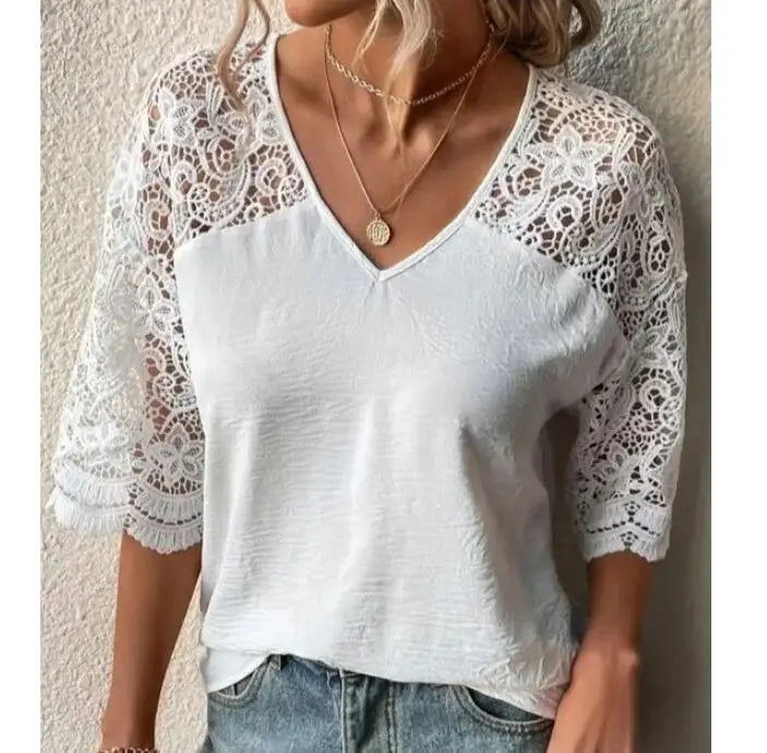 V-Hals T-Shirt van Luxe Kwaliteit