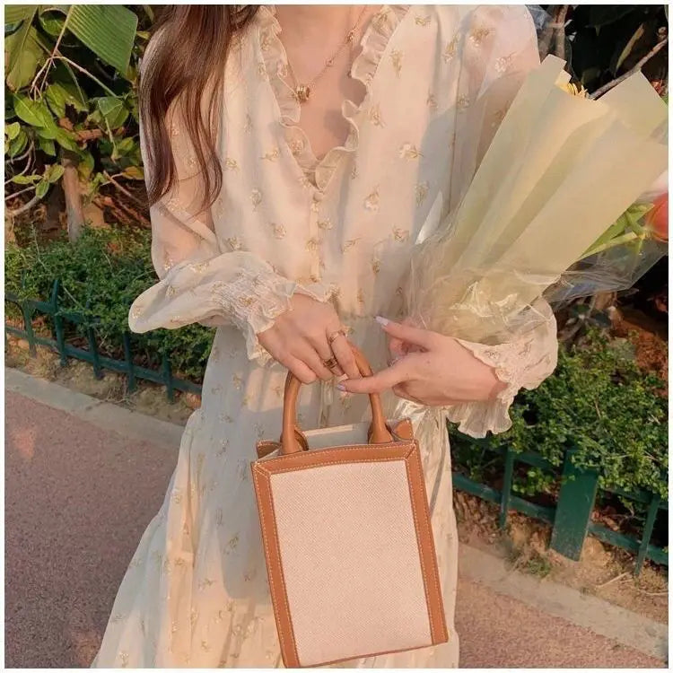 Lente Zomerjurk Bloemen Chiffon Jurk voor Vrouw