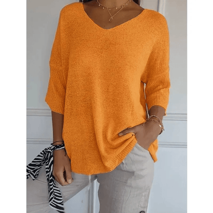 V-hals Tuniekblouse Dames | Relaxed Fit Katoenmix 5