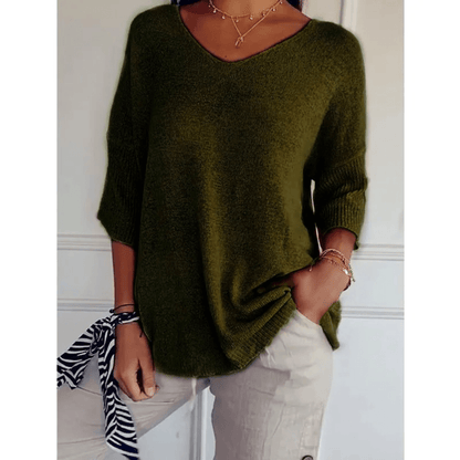 V-hals Tuniekblouse Dames | Relaxed Fit Katoenmix 6