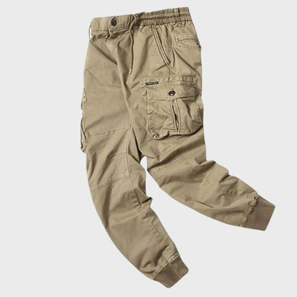 Mannen Joggers Zwart Cargo Broek Stijl - StudioMarella