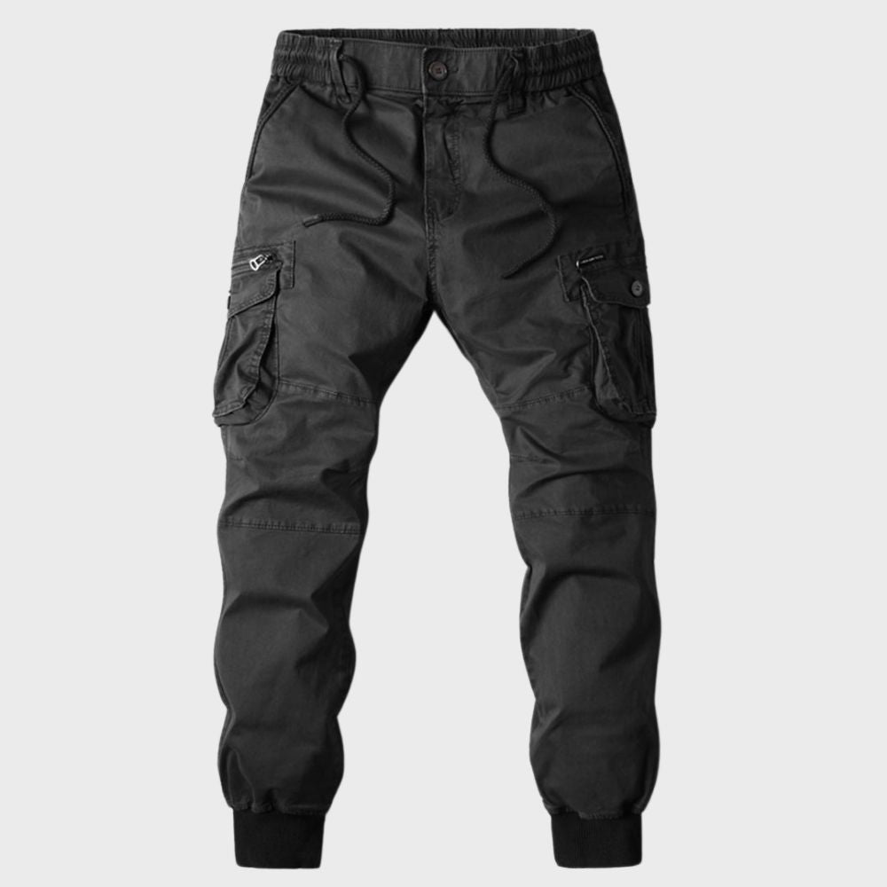 Mannen Joggers Zwart Cargo Broek Stijl