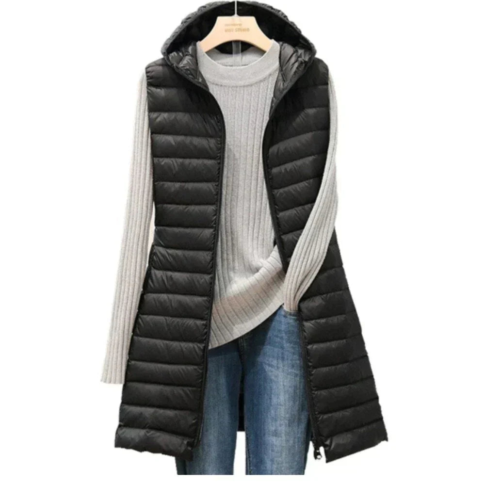 Dames Vest Capuchon Warm en Stijlvol