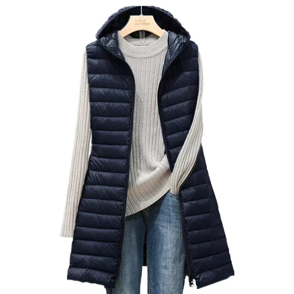 Dames Vest Capuchon Warm en Stijlvol