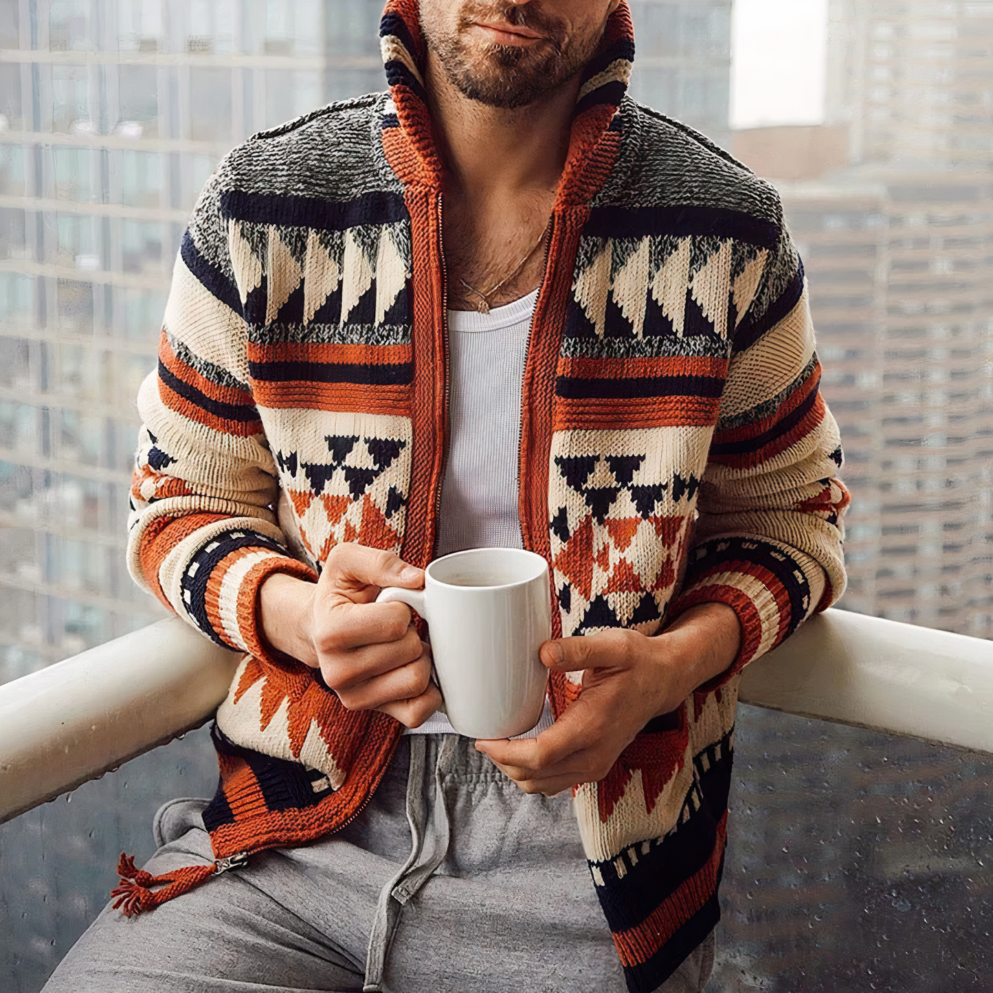 Heren Vest Gebreid Warm Comfortabel Design - StudioMarella