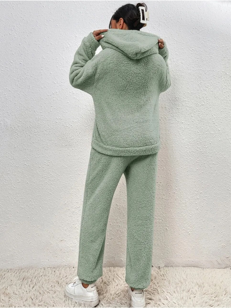 Dames Fleece Lounge Set Zacht en Comfortabel