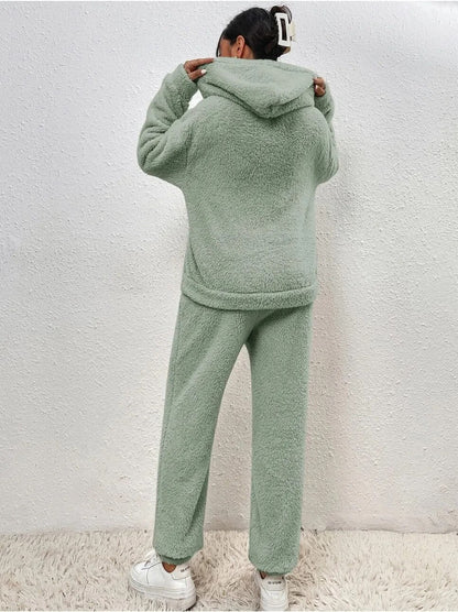 Dames Fleece Lounge Set Zacht en Comfortabel