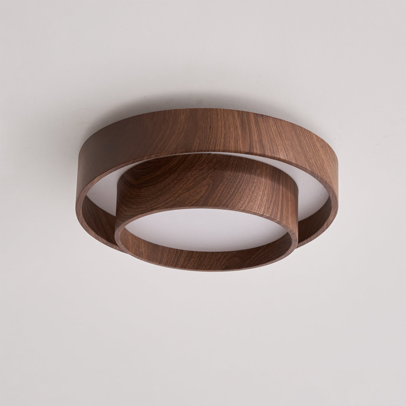 Plafondlamp Walnootlook LED Rond 40cm 50cm Modern Design
