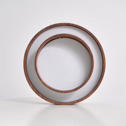 Plafondlamp Walnootlook LED Rond 40cm 50cm Modern Design