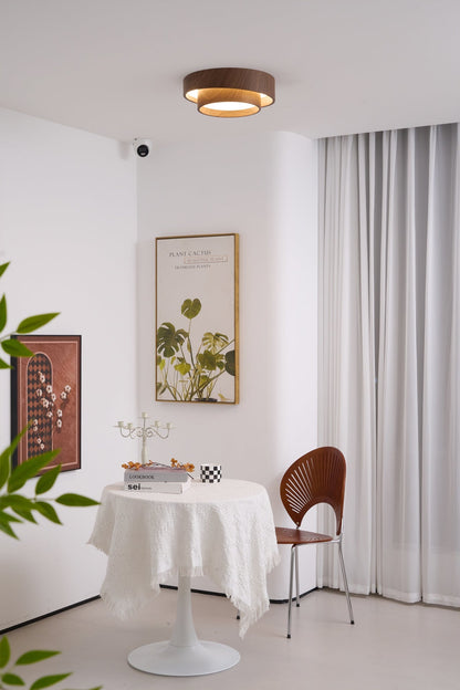 Plafondlamp Walnootlook LED Rond 40cm 50cm Modern Design