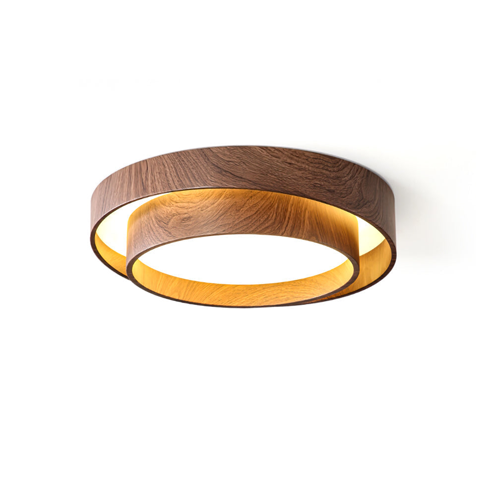 Plafondlamp Walnootlook LED Rond 40cm 50cm Modern Design