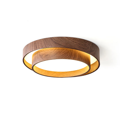 Plafondlamp Walnootlook LED Rond 40cm 50cm Modern Design