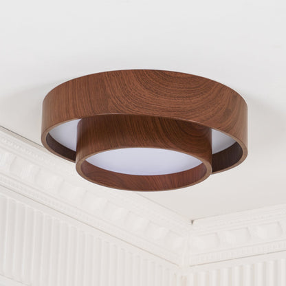 Plafondlamp Walnootlook LED Rond 40cm 50cm Modern Design