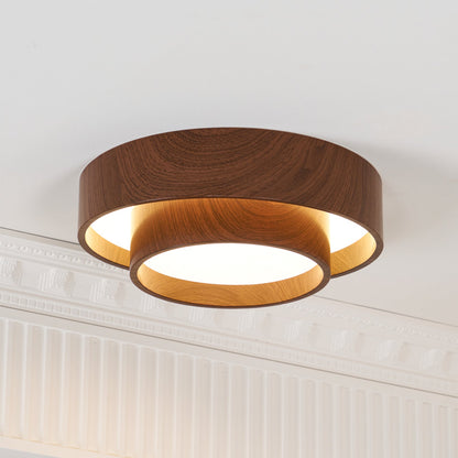 Plafondlamp Walnootlook LED Rond 40cm 50cm Modern Design