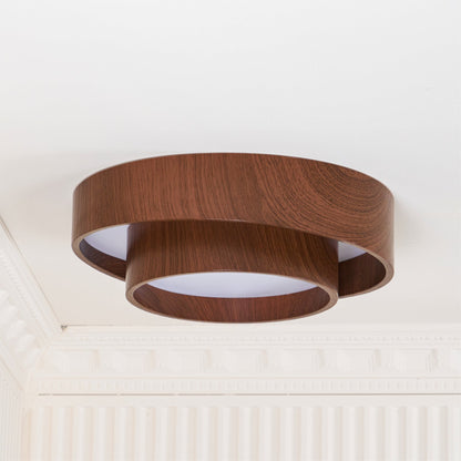 Plafondlamp Walnootlook LED Rond 40cm 50cm Modern Design
