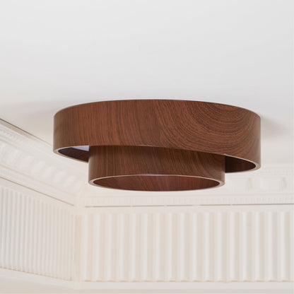 Plafondlamp Walnootlook LED Rond 40cm 50cm Modern Design