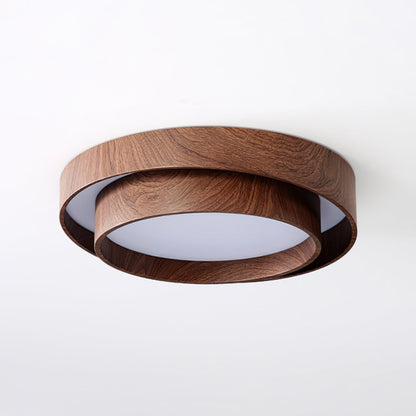 Plafondlamp Walnootlook LED Rond 40cm 50cm Modern Design