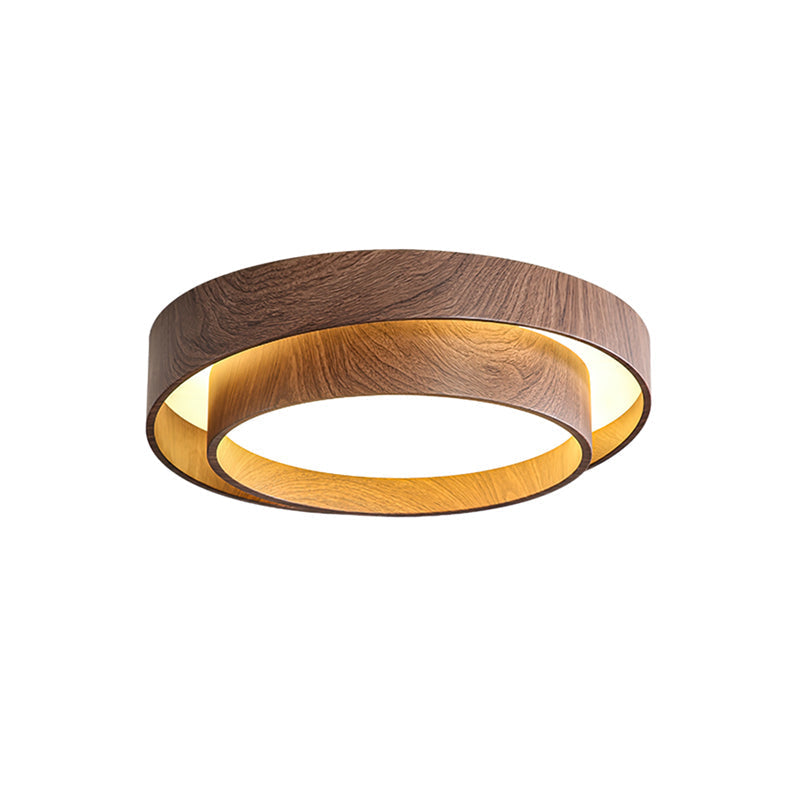 Plafondlamp Walnootlook LED Rond 40cm 50cm Modern Design