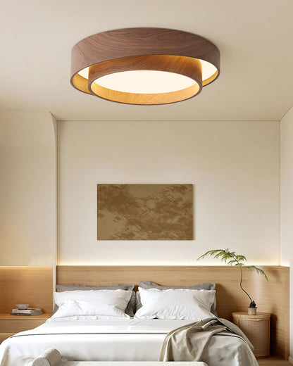 Plafondlamp Walnootlook LED Rond 40cm 50cm Modern Design