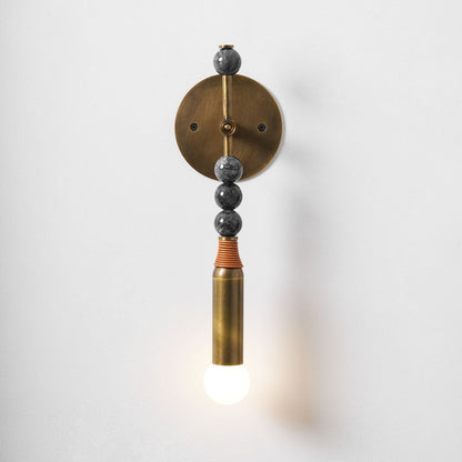 Toam Wandlamp Marmer Messing – Persepolis Geïnspireerd Design met Antique Brass Afwerking 18.9 en 27.6 inch