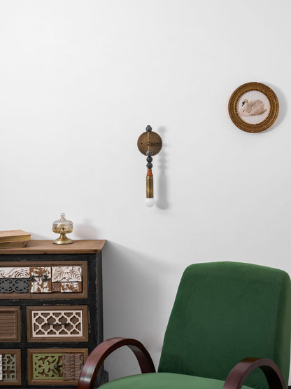Toam Wandlamp Marmer Messing – Persepolis Geïnspireerd Design met Antique Brass Afwerking 18.9 en 27.6 inch