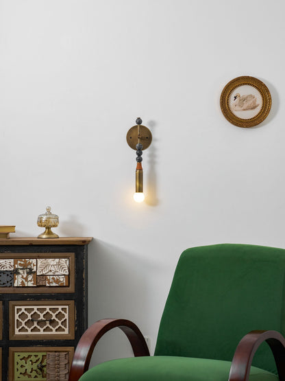 Toam Wandlamp Marmer Messing – Persepolis Geïnspireerd Design met Antique Brass Afwerking 18.9 en 27.6 inch
