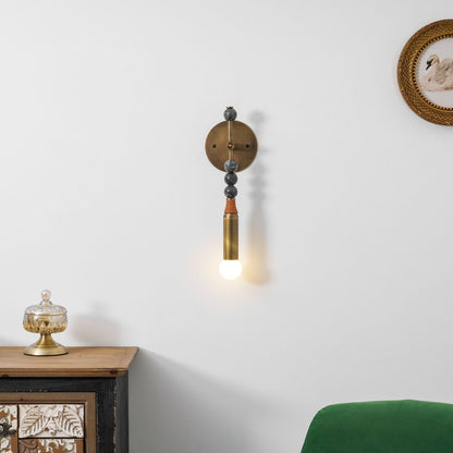 Toam Wandlamp Marmer Messing – Persepolis Geïnspireerd Design met Antique Brass Afwerking 18.9 en 27.6 inch