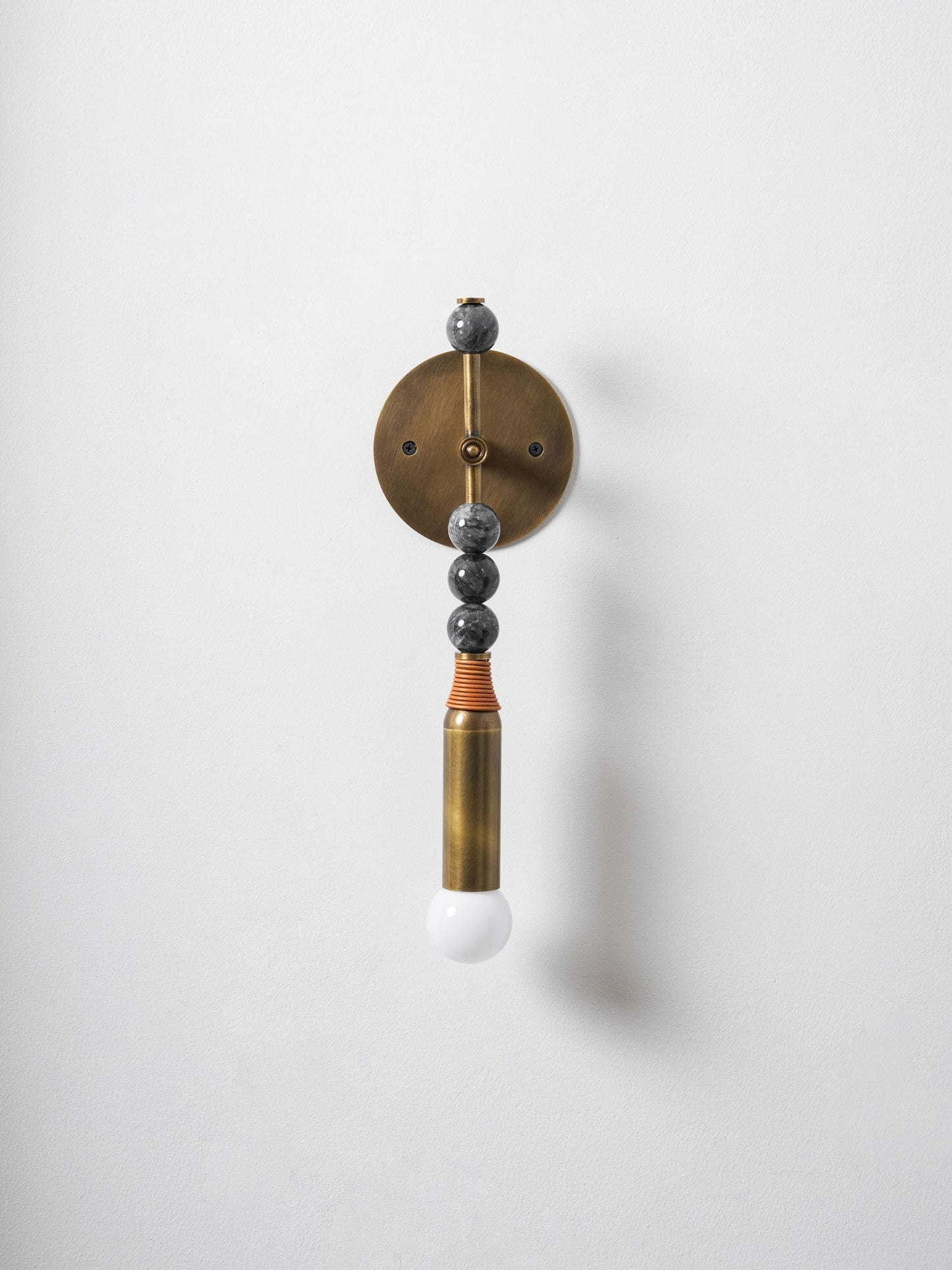 Toam Wandlamp Marmer Messing – Persepolis Geïnspireerd Design met Antique Brass Afwerking 18.9 en 27.6 inch