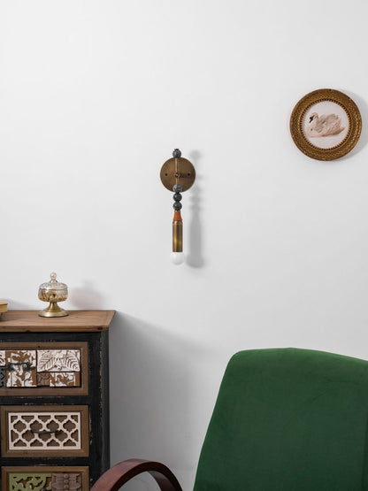 Toam Wandlamp Marmer Messing – Persepolis Geïnspireerd Design met Antique Brass Afwerking 18.9 en 27.6 inch