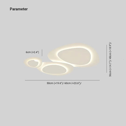 Plafondlamp LED Organisch Vormen Wit Metaal Dimbaar Woonkamer Slaapkamer 90 110cm