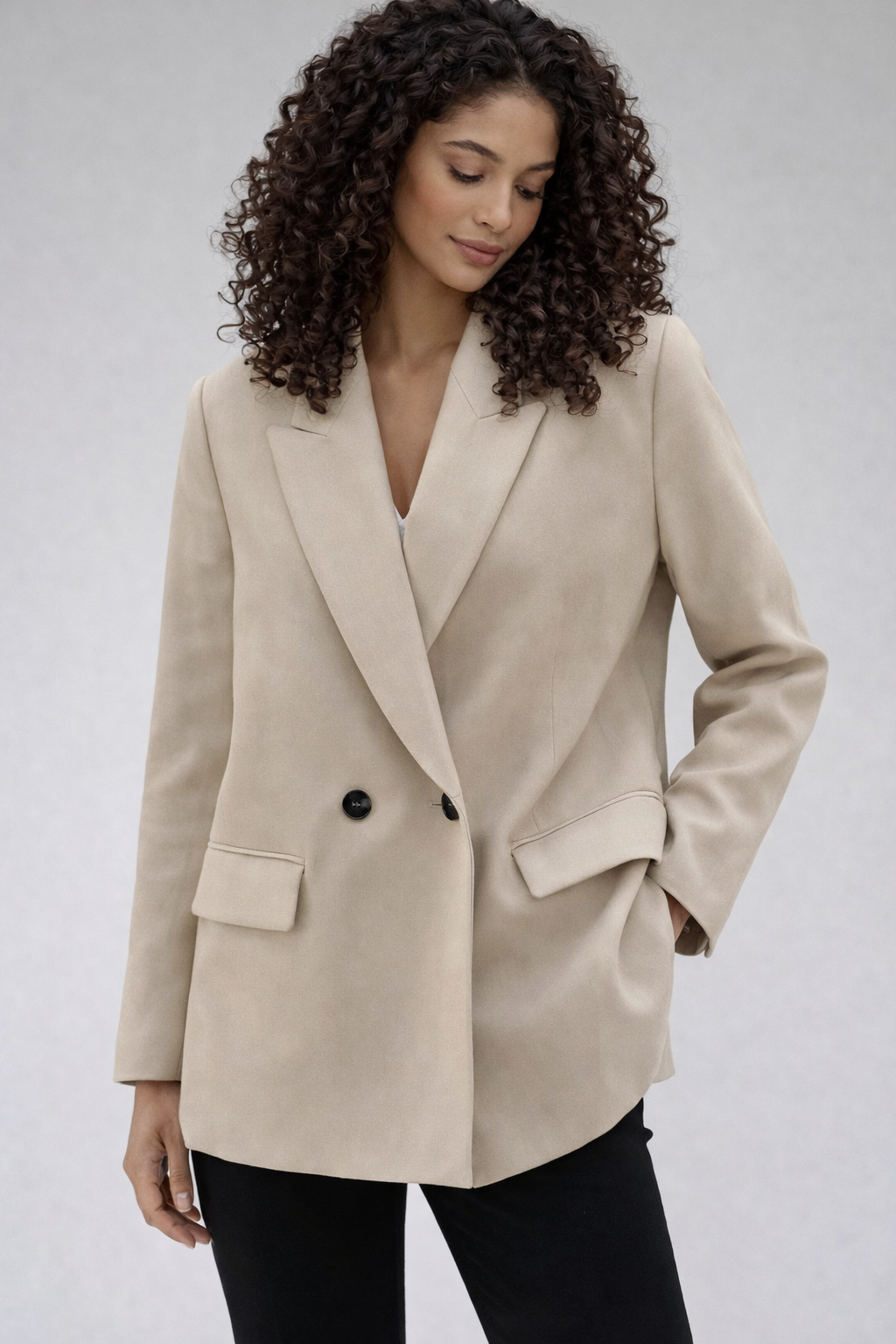Klassieke Blazer met Twee Knopen voor Dames - StudioMarella