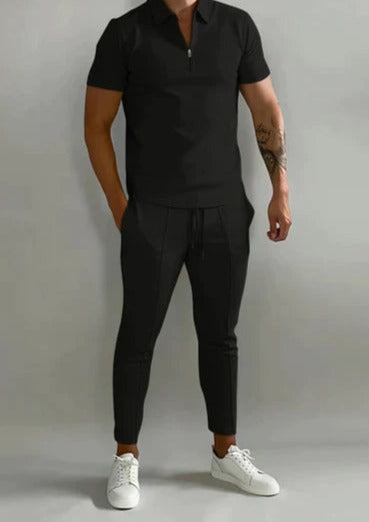 Heren Sportset Polo en Jogger Luxe 2-Delig