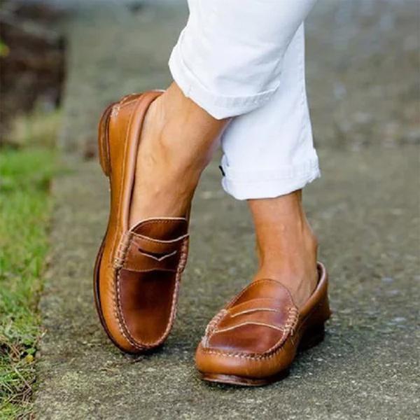 Klassieke Leren Instappers Heren Bruin Premium Loafers Comfortabel Leder Herenschoenen Casual Formeel Mocassins