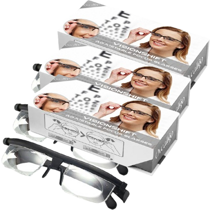 Verstelbare Leesbril met Focusdraaiknop – Universele Zichtsterkte voor Lezen en Veraf