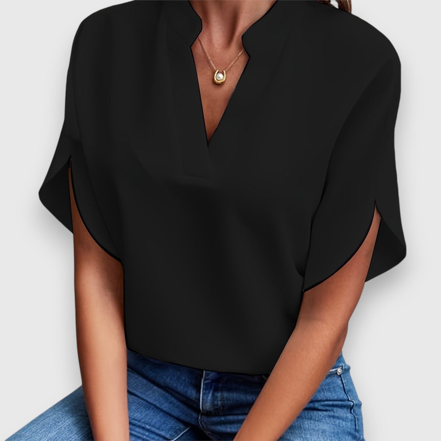 Dames Blouse Transparant Elegante Pasvorm