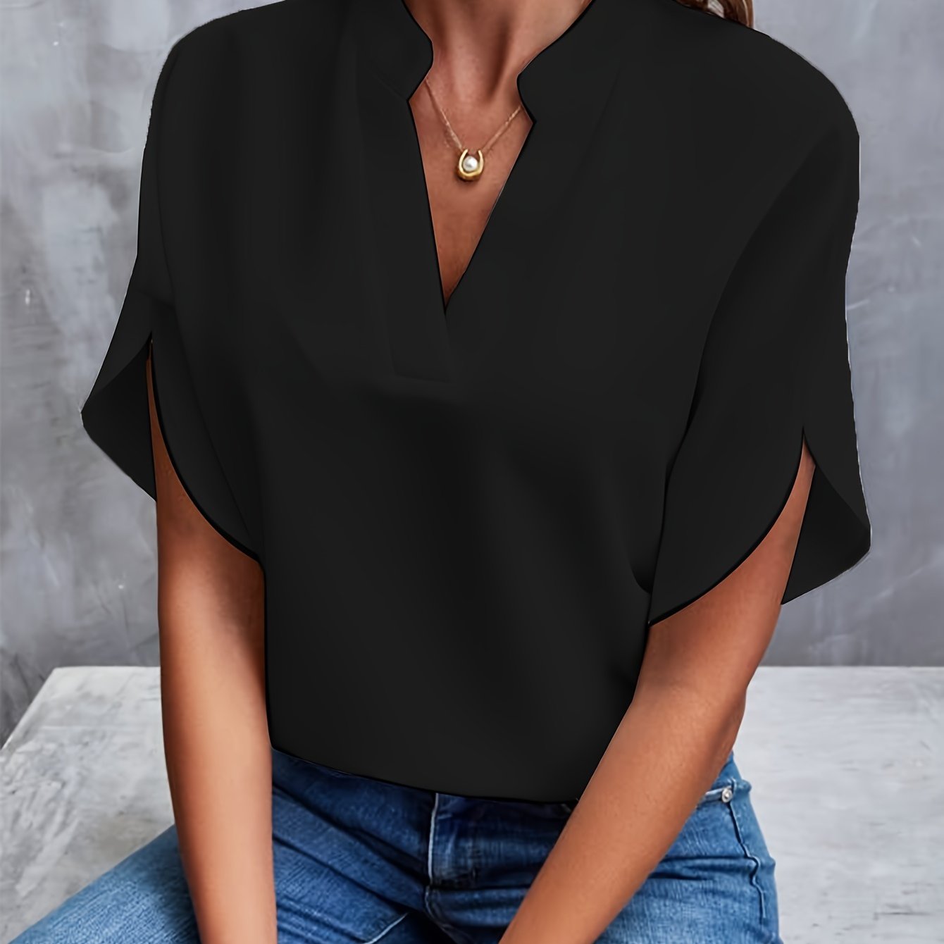 Vrouwelijke Blouse Lichtgewicht Stijlvol voor Elke Dag
