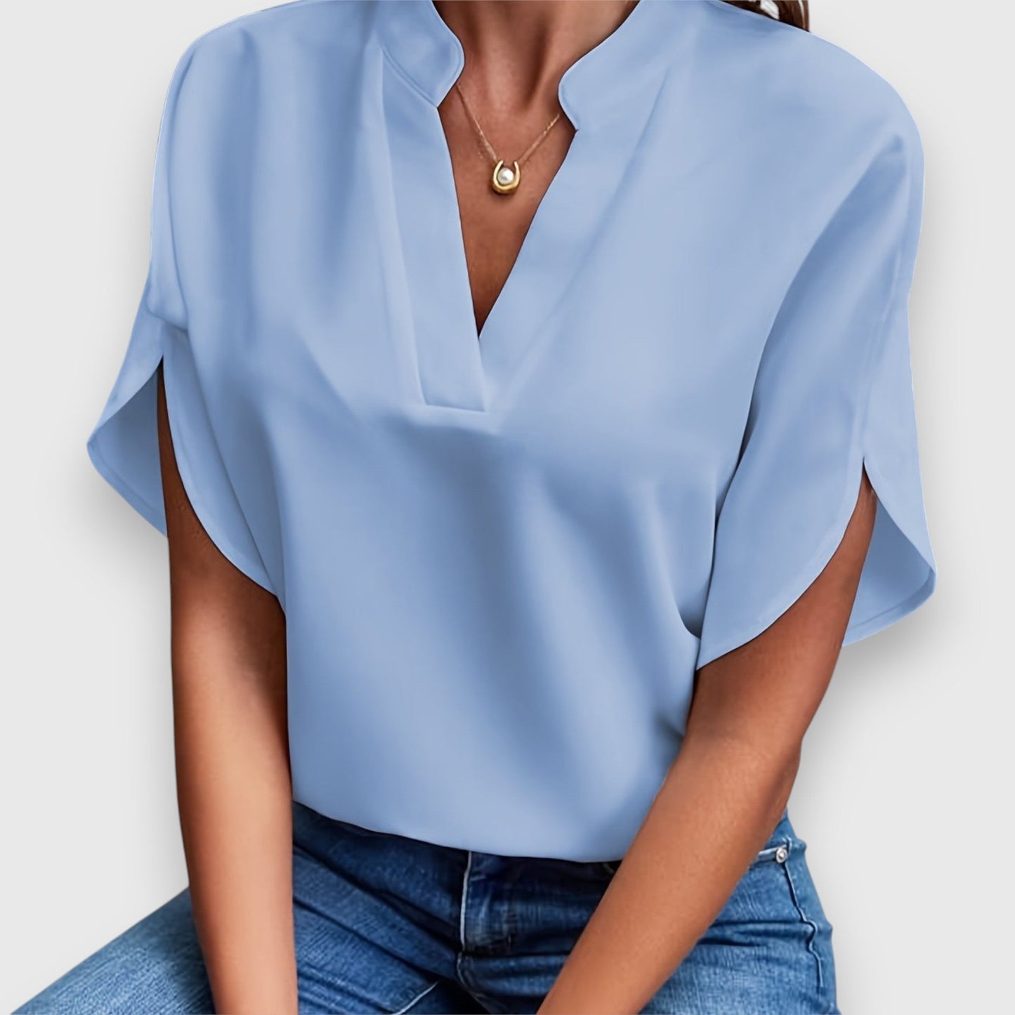 Dames Blouse Transparant Elegante Pasvorm