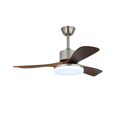 Plafondventilator Selora met Verlichting – Messing & Hout – Modern Design met Afstandsbediening – 6 Snelheden – LED 48W Dimbaar – Ø106cm of Ø132cm – Luxe Plafondlamp & Koelsysteem – Inclusief Afstandsbediening