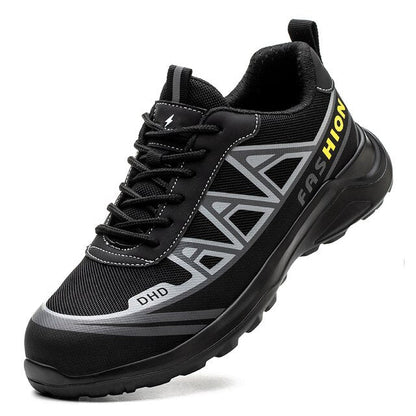 Werkschoenen S3 Veiligheidsschoenen Stalen Neus Antislip Zwart Grijs 39-46 Bouw Industrie Werk Bescherming