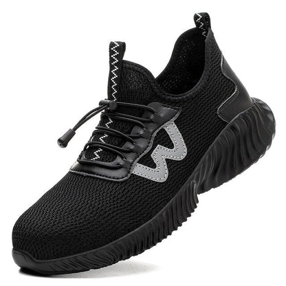 Werkschoenen S3 Veiligheidsschoenen Stalen Neus Antislip Zwart Grijs 39-46 Bouw Industrie Werk Bescherming