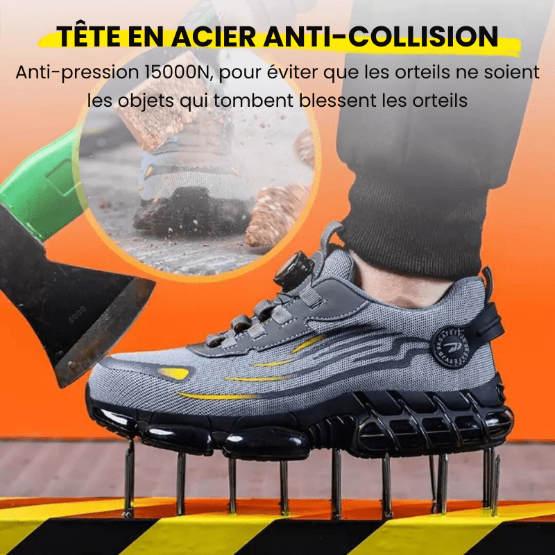 Werkschoenen met Stalen Neus en Antislip Rubberzool voor Maximale Veiligheid