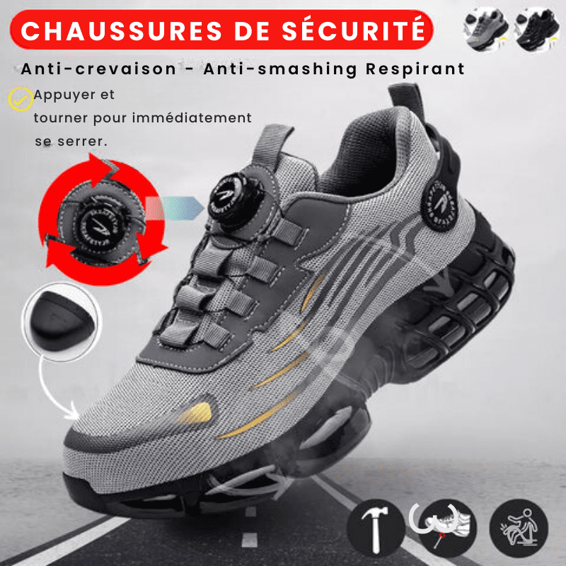 Werkschoenen met Stalen Neus en Antislip Rubberzool voor Maximale Veiligheid